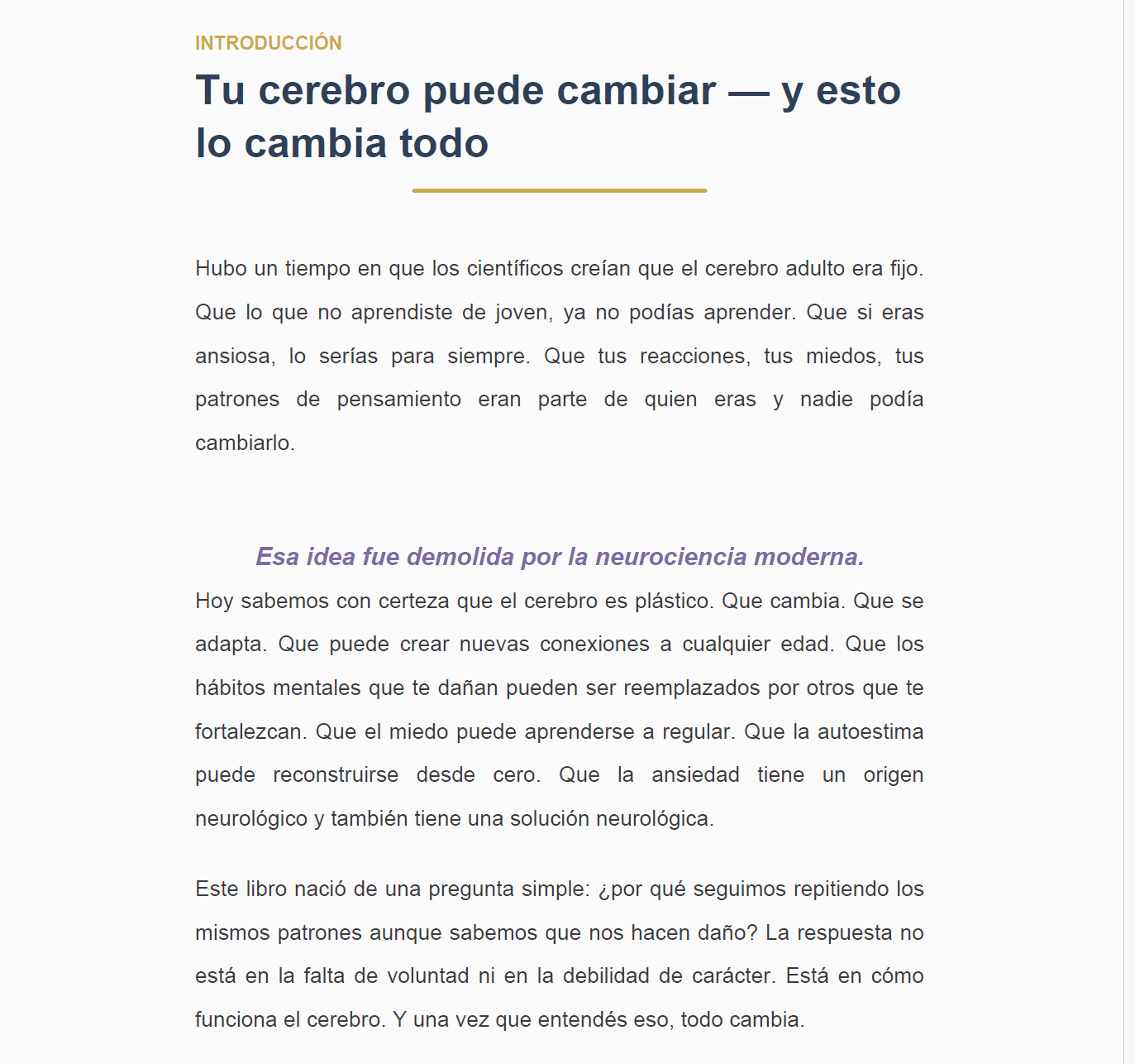 Neuroplasticidad: Reprograma Tu Cerebro y Transforma Tu Vida