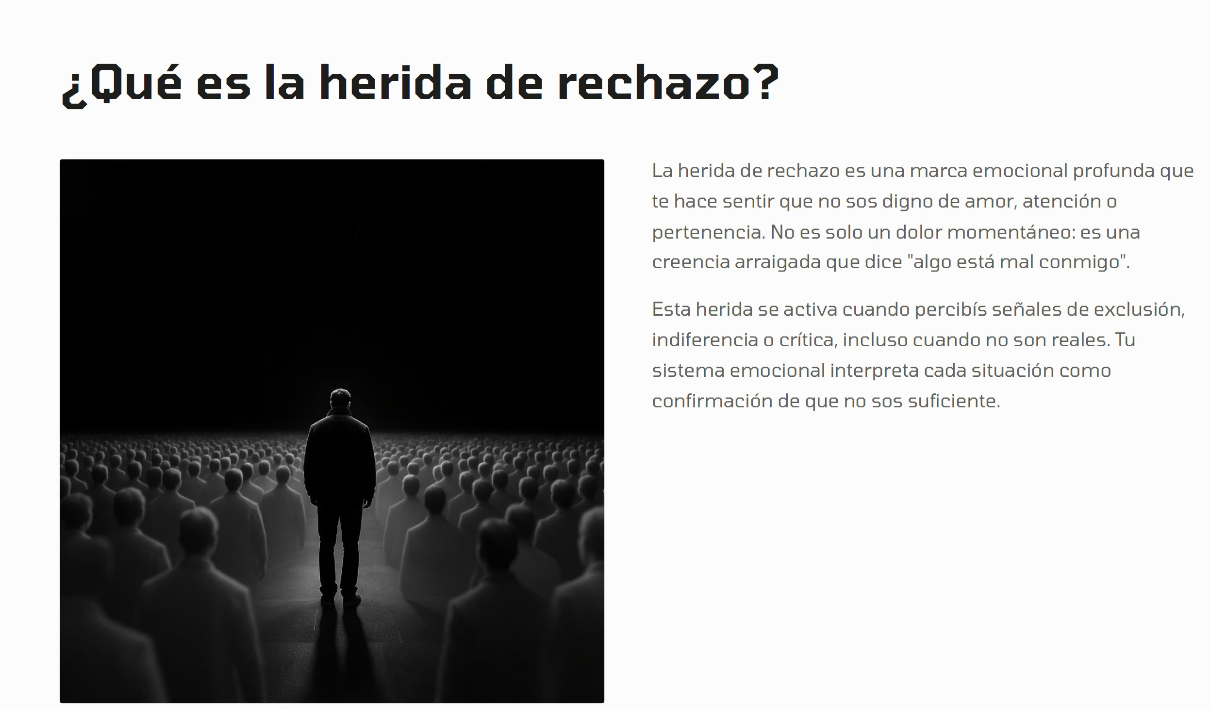 Sanar la Herida de Rechazo