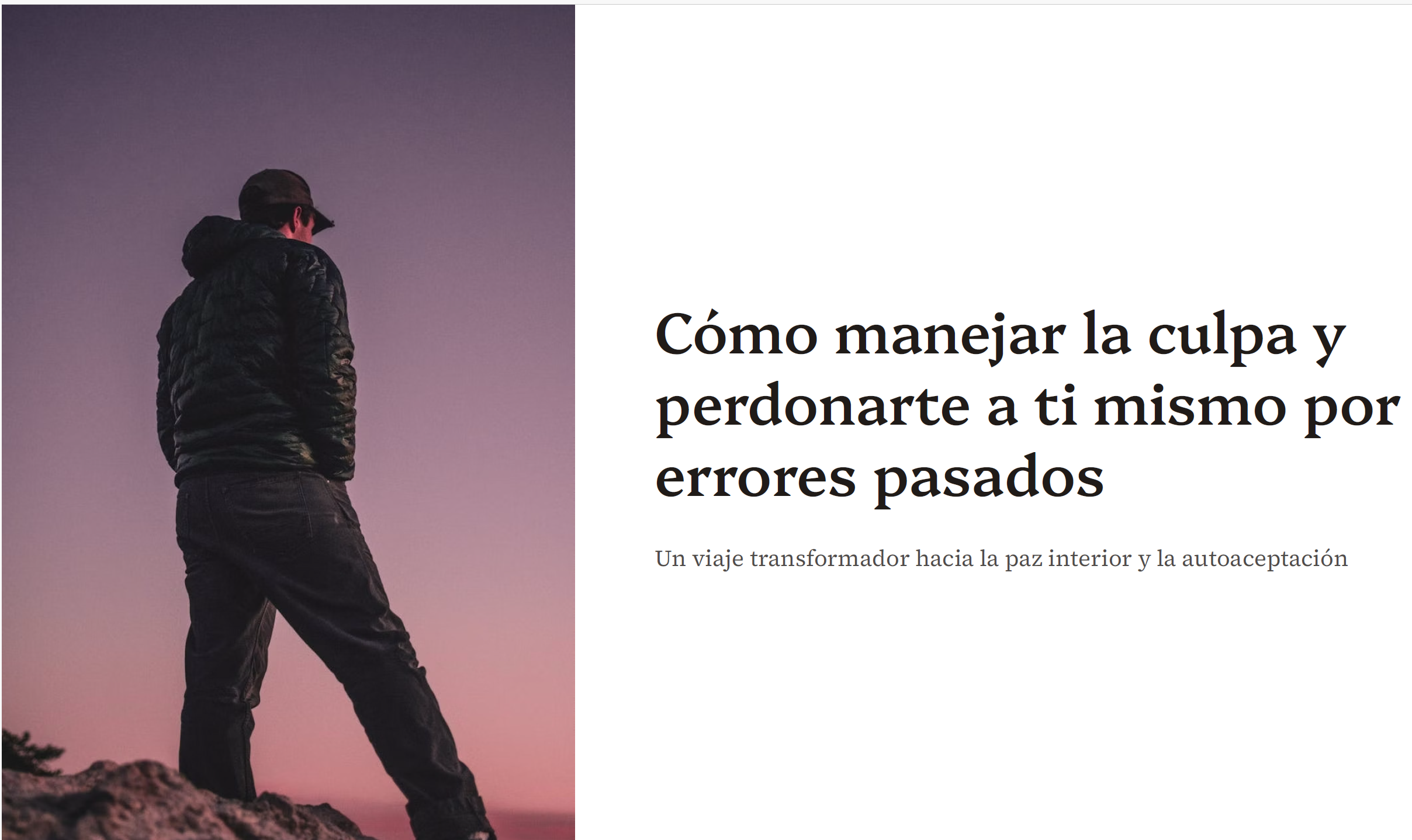 Cómo Manejar la Culpa y Perdonarte a Ti Mismo