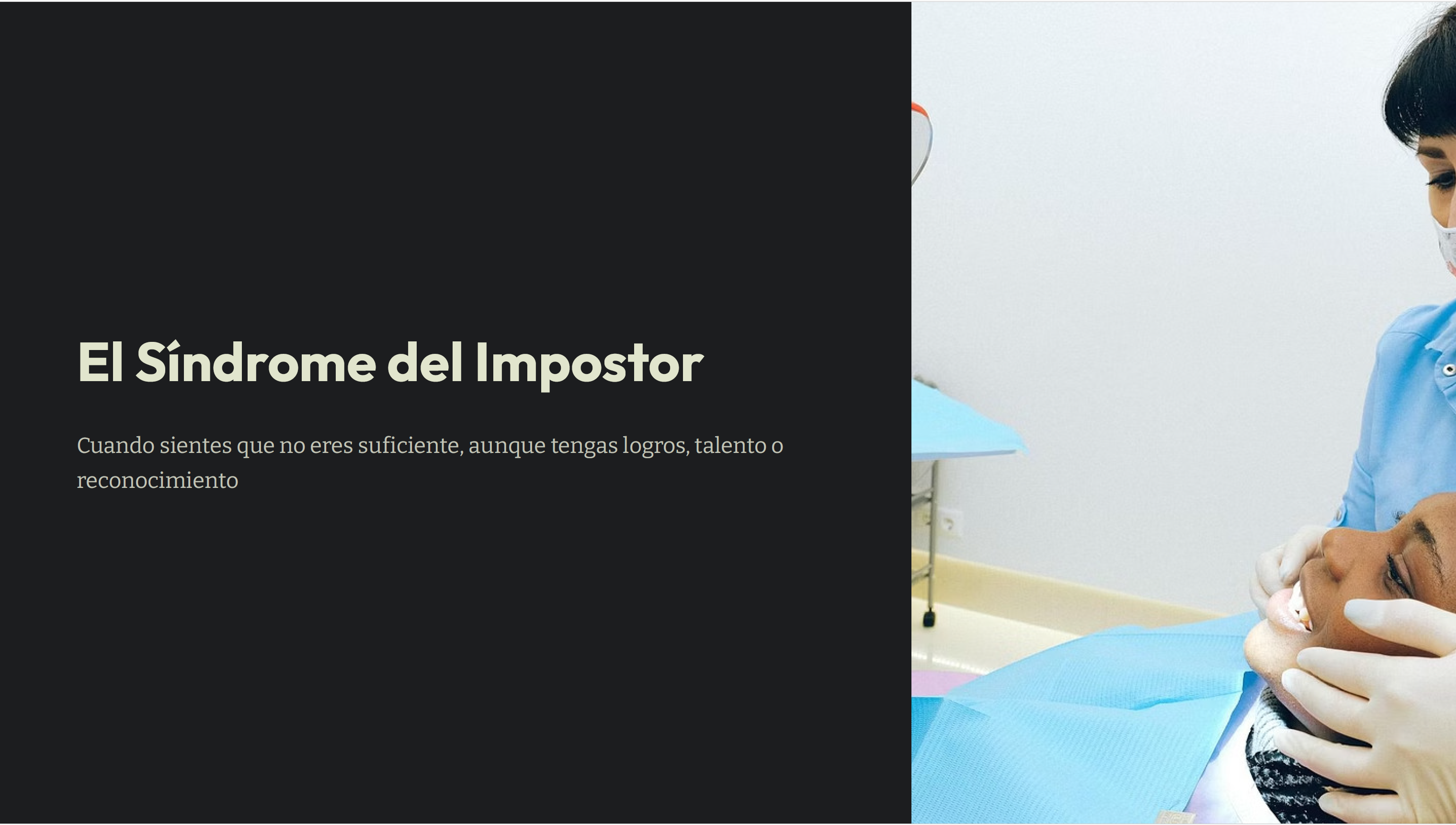 El Síndrome del Impostor