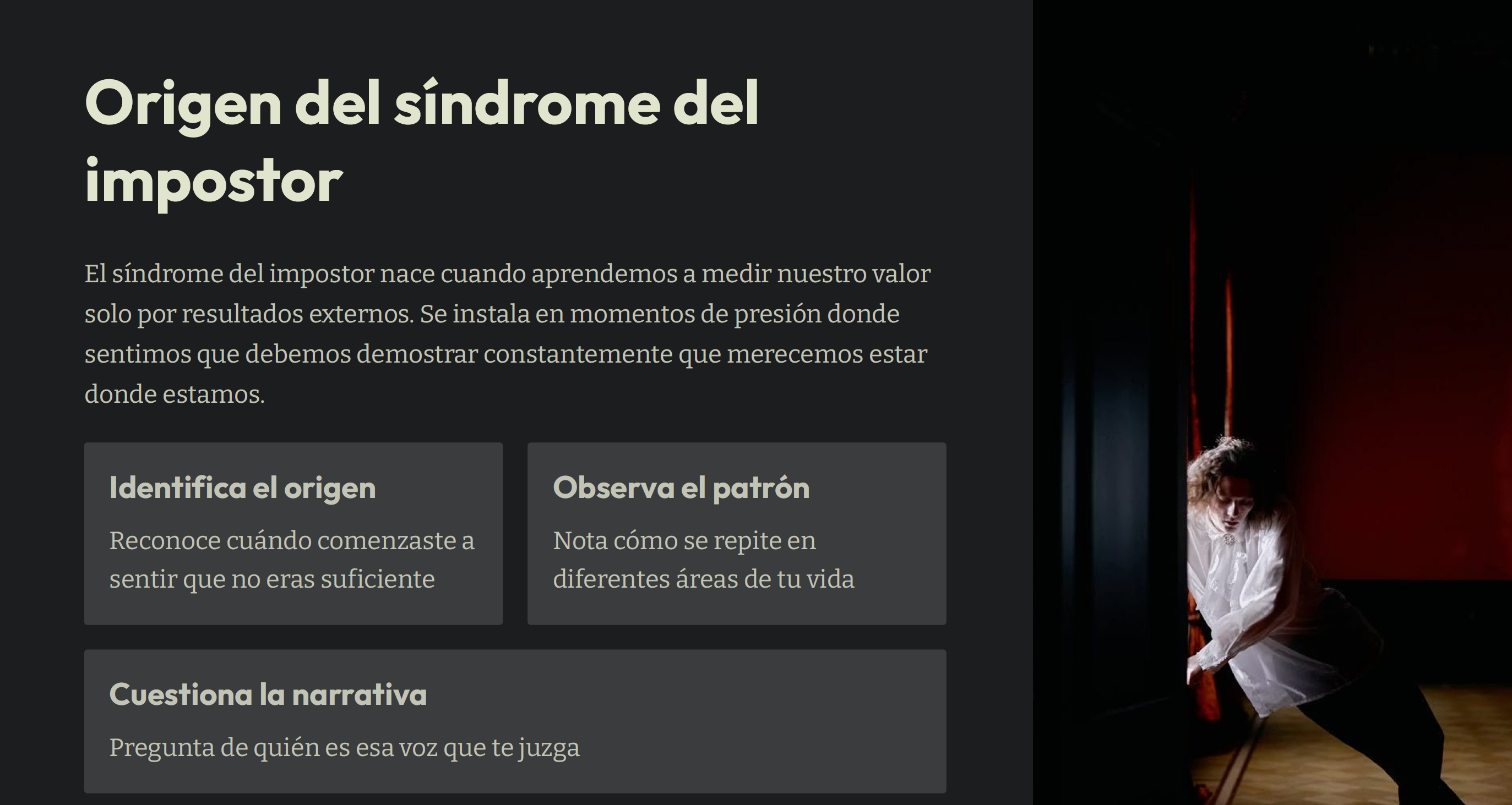El Síndrome del Impostor