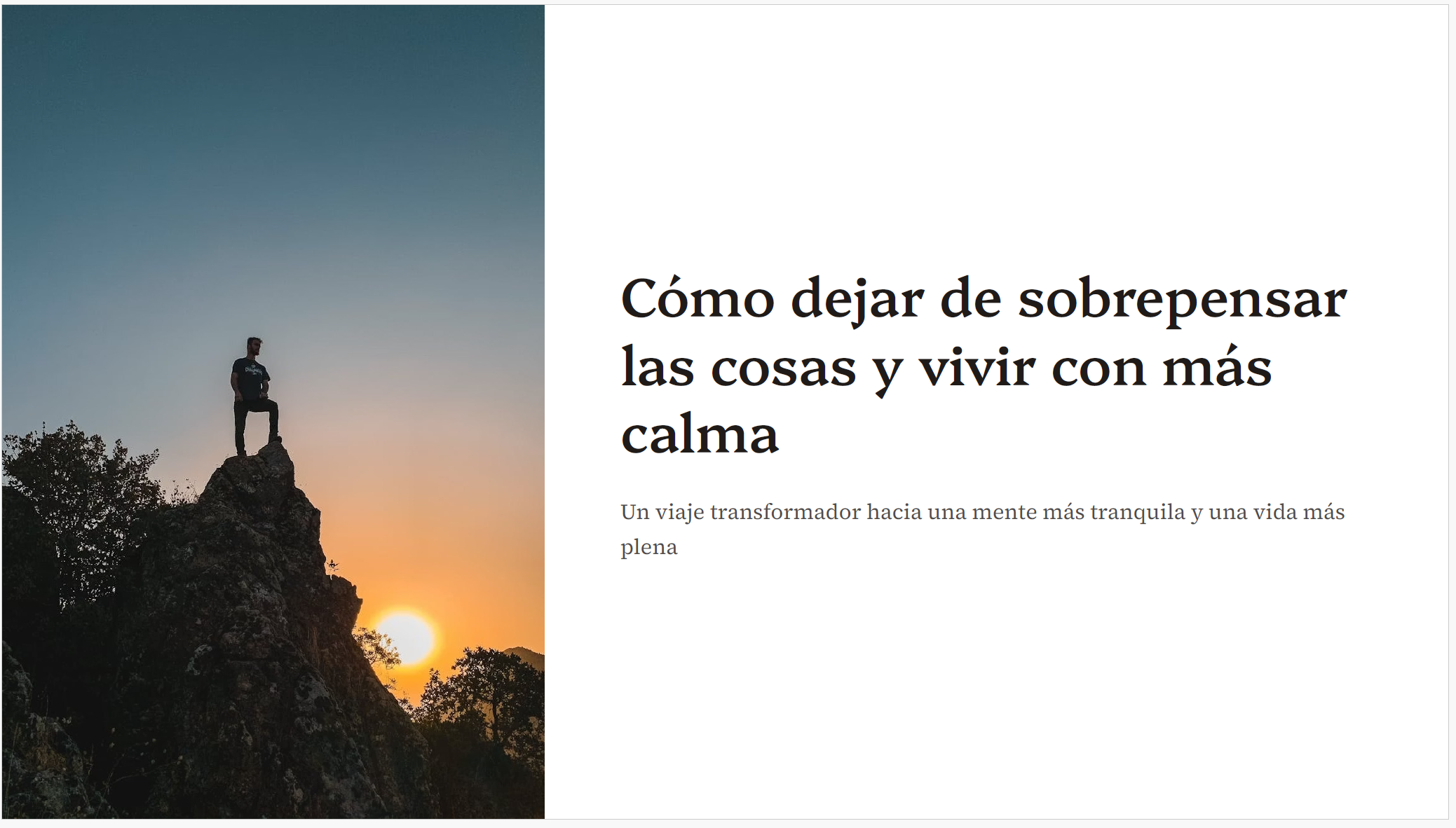 Cómo Dejar de Sobre pensar las Cosas y Vivir con Más Calma