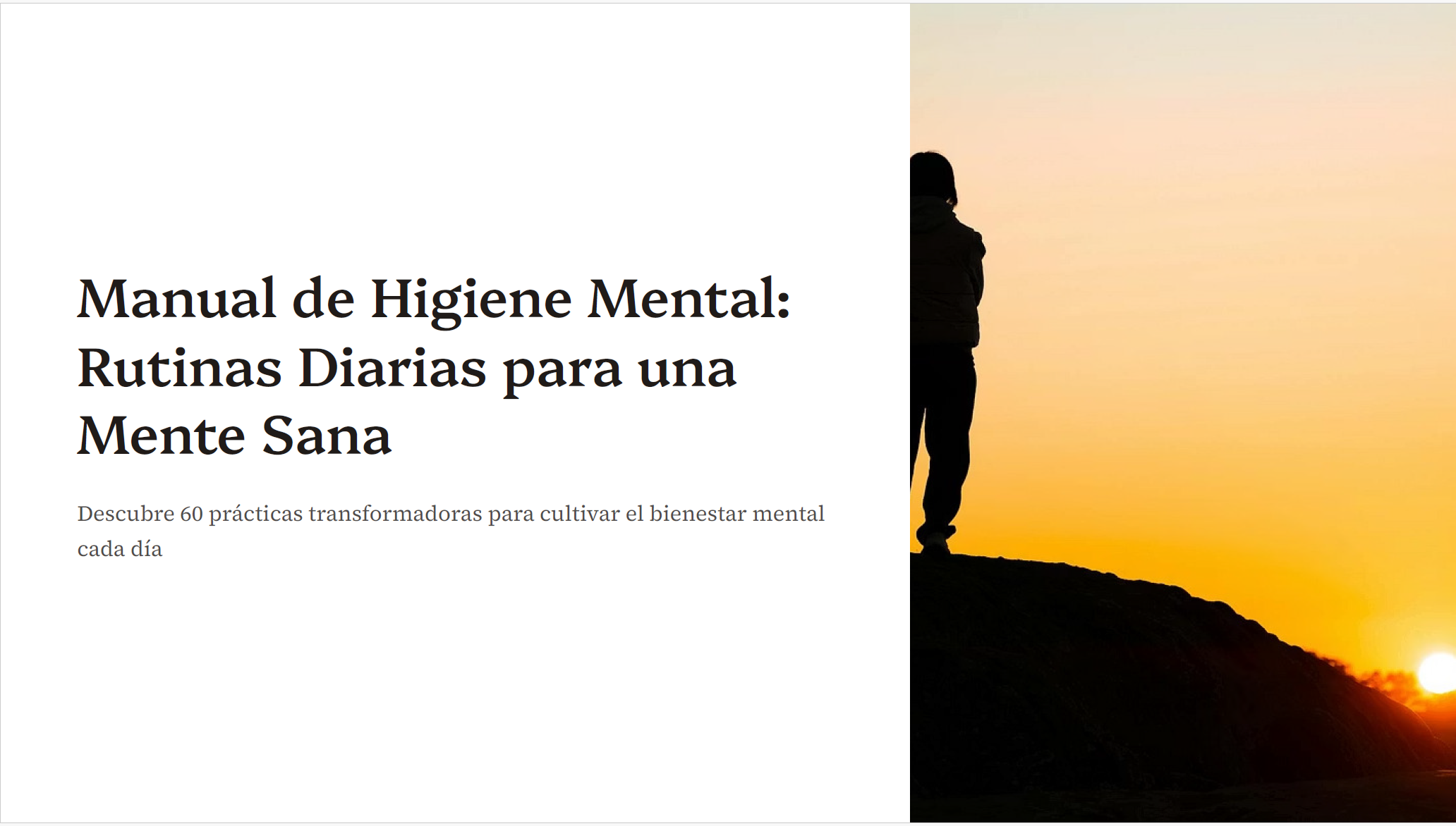 Manual de Higiene Mental: Rutinas Diarias para una Mente Sana