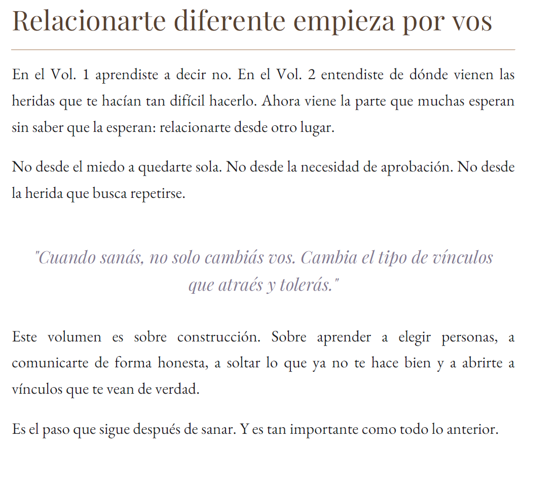 EL ARTE DE DECIR QUE NO -VOL 3  "relaciones que te eligen"