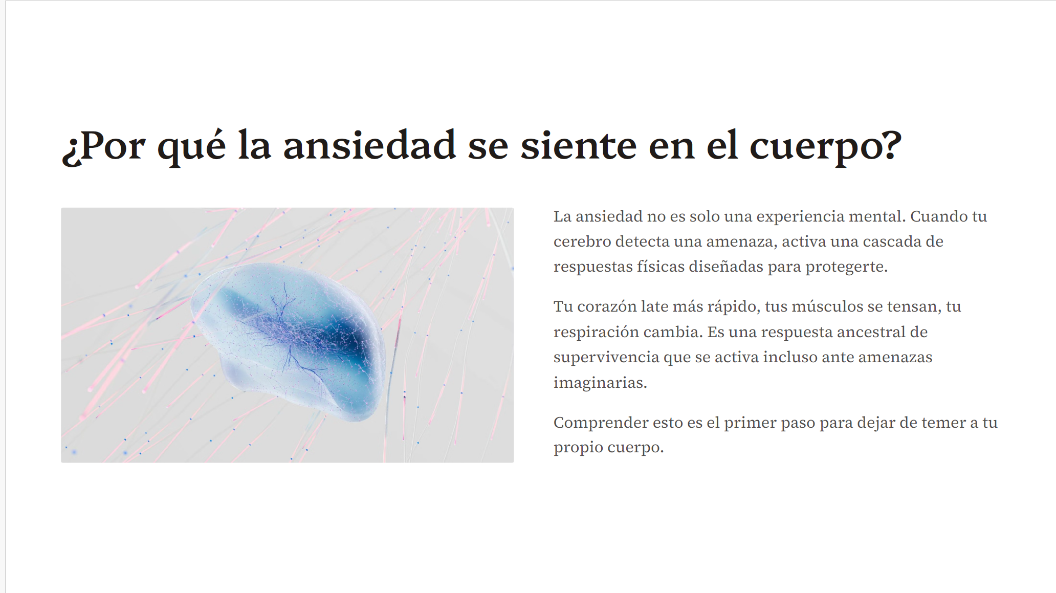 ANSIEDAD EN EL CUERPO