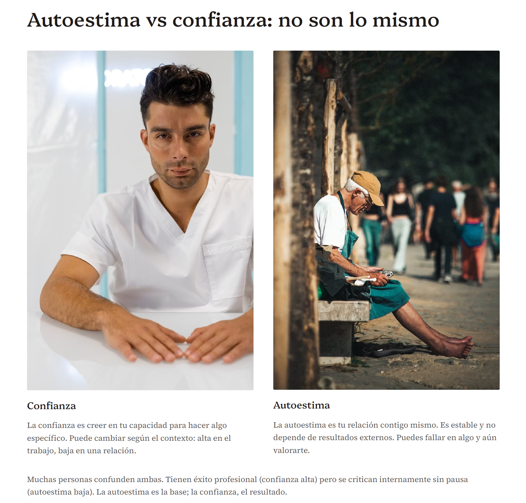 Autoestima Real: Quererte Sin Condiciones